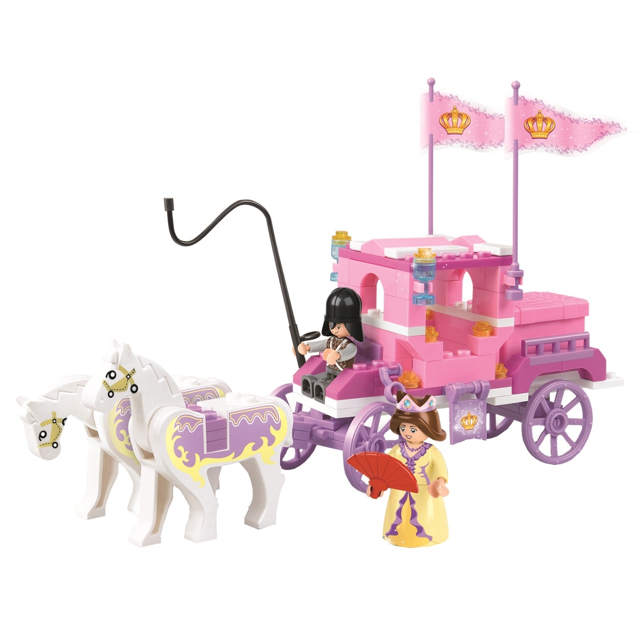 Set constructie Sluban Caleasca Regala