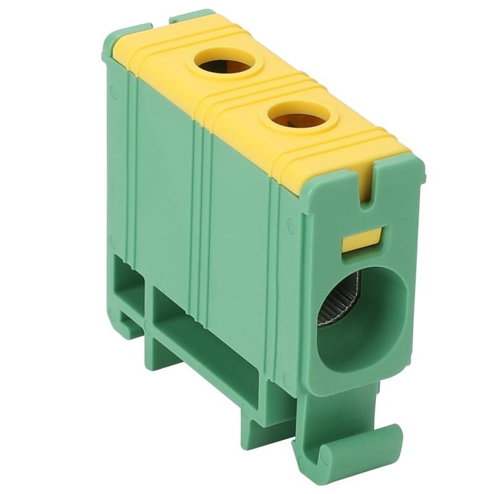 Conector compact pentru bare colectoare, verde 2,5-35 mm² FLEAL-35/1ZS