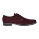 Pantofi barbati casual din piele naturala intoarsa visiniu Marime 43