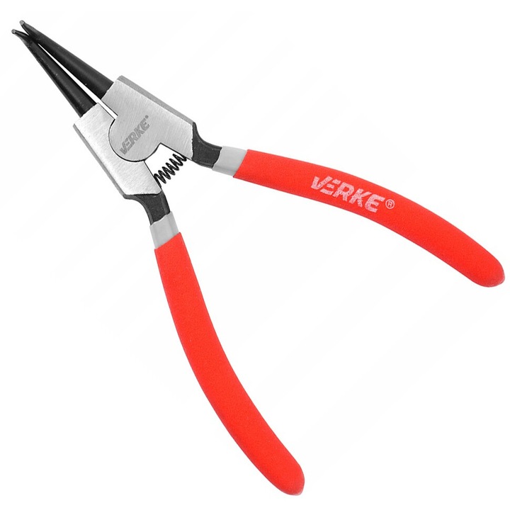 Külsőleg hajlított fogó, 180 mm, V06392, VERKE