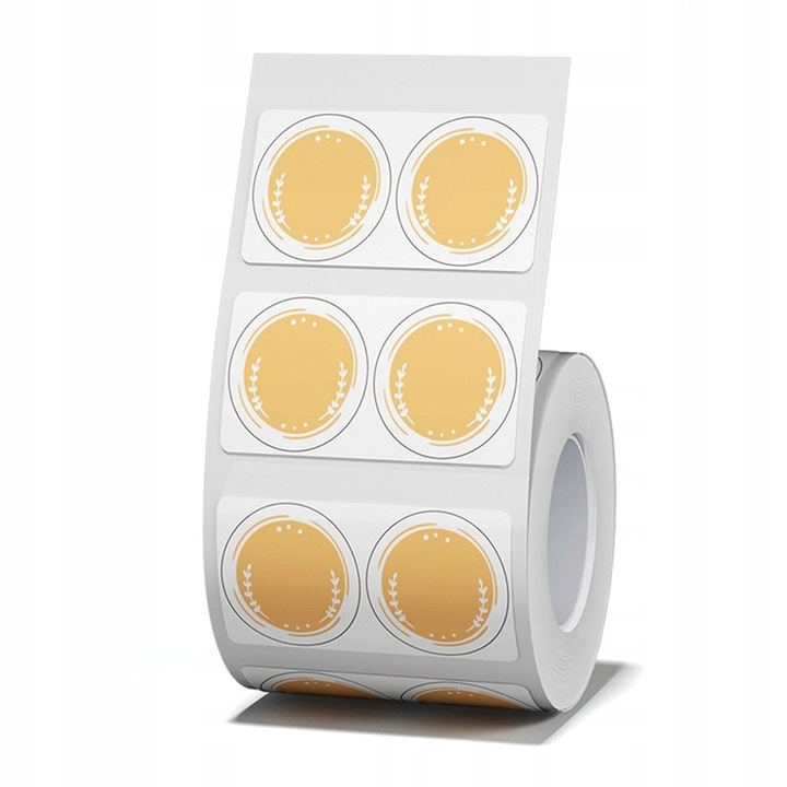 Set 310 Etichete termice, Edibazzar, Autocolante, rezistente la apă, dimensiune 42x21mm, rotunde