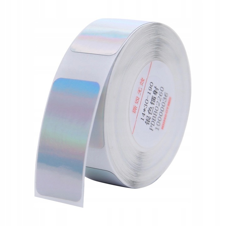 Etichete autoadezive NIIMBOT, 14x30mm, Multicolor, Set 3 Role, compatibile cu imprimante termice portabile D11/D110/D101, etichete albe, albastre, galbene, rezistente la apa/ulei, pentru organizare casa, birou, scoala, magazin, cabluri