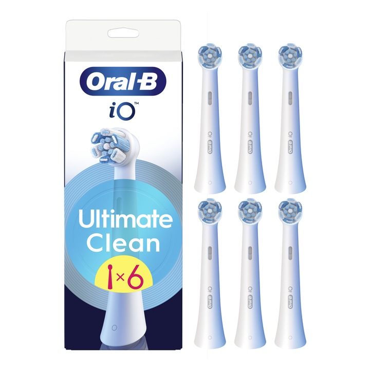 Capete perie Oral-B iO UltimateClean pentru adulti, set 6, alb
