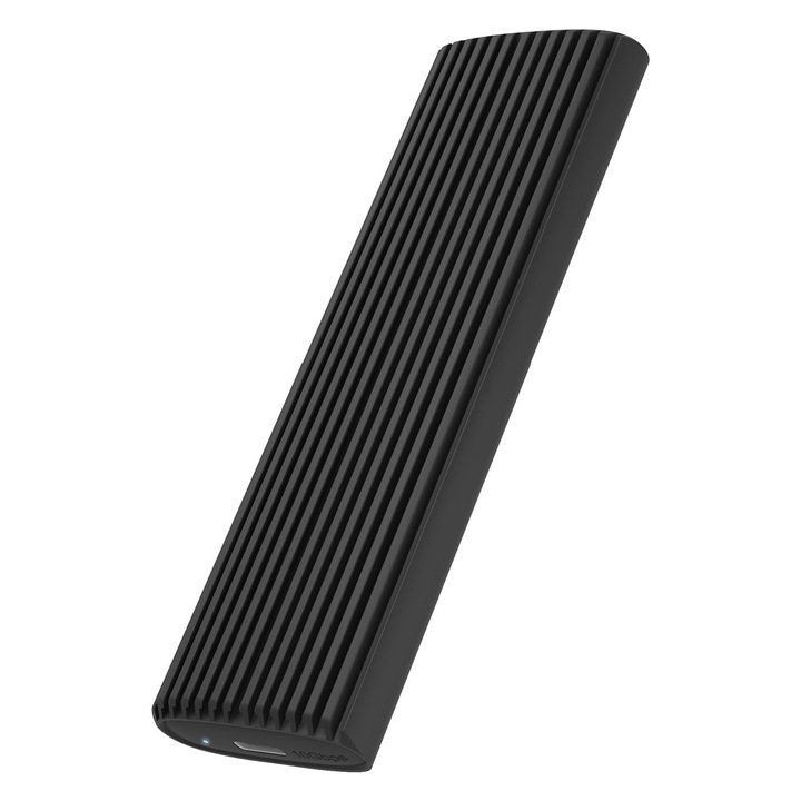 Rack Hard-disk Raidsonic Luka, Enclosure SSD M.2 NVMe și SATA, USB Type-C, aluminiu