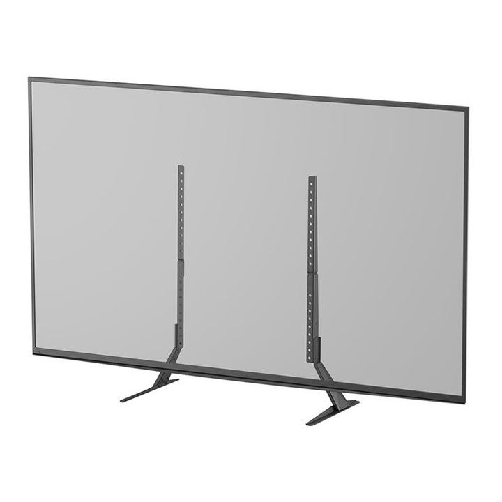 Стойка за телевизор Luka, модел DS45-430BL19, 1 екран, 23-75", 0-40 кг, регулиране на височината 6,2 см, черна