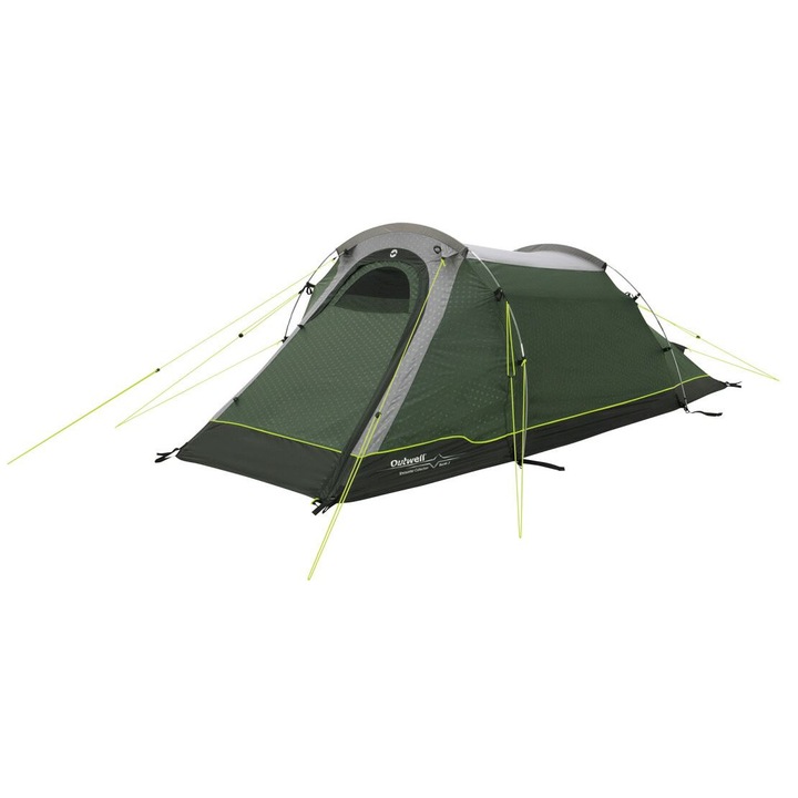 Outwell Earth 2 kempingsátor, 2 személyes, alagút alakú, zöld