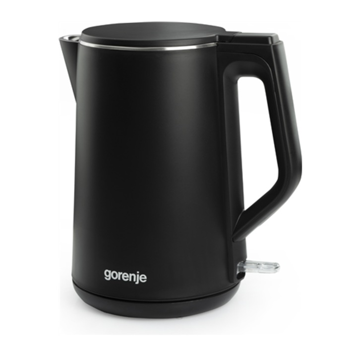 Gorenje K15DWBK elektromos vízforraló, 2200W, 1,5l, inox, fekete