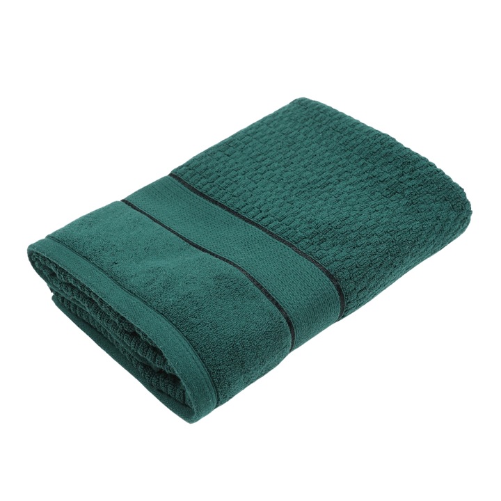 Prosop de baie Caressa, Bumbac, Verde, 70 x 130 cm, 600 g/mp