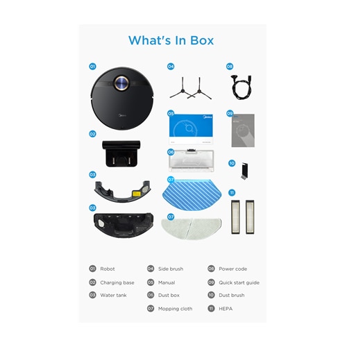 Aspirator robot M7 pro, Luka, 4000 Pa, 180 min, 5200 mAh, negru