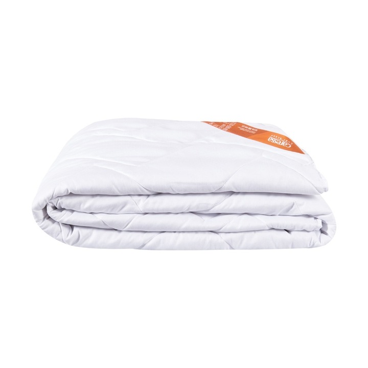 Pilota Caressa, microfibra, alb, 150 x 200 cm