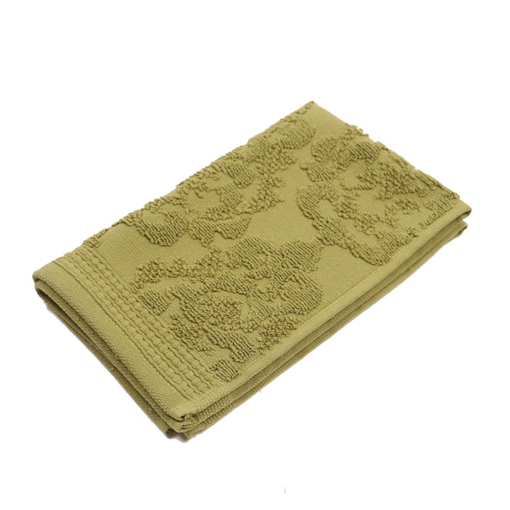Prosop baie Caressa Fellini, bumbac, olive, 30 x 50 cm, 480 g/mp