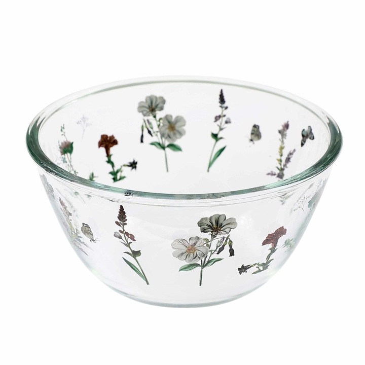 Bol pentru salata 3RSL080-0, sticla, multicolor, 750 ml, 15 cm