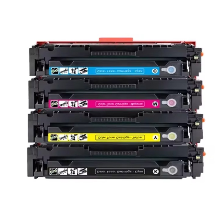 4 db tonerpatron készlet chip nélkül CRG067 CRG 067 CRG-067 fekete 1350 oldal, cián / sárga / magenta 1250 oldal, CANON I-SENSYS LBP-631CW, I-SENSYS LBP-633CDW, I-SENSYS LBP-655CW, I-SENSYS MF-651CW, I-SENSYS MF-655CDW, MF-657CDW, MF-657CW nyomtatóhoz