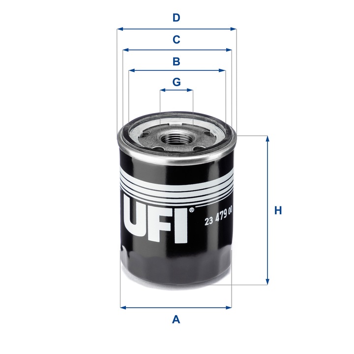 Filtru de ulei, UFI, 23.479.00