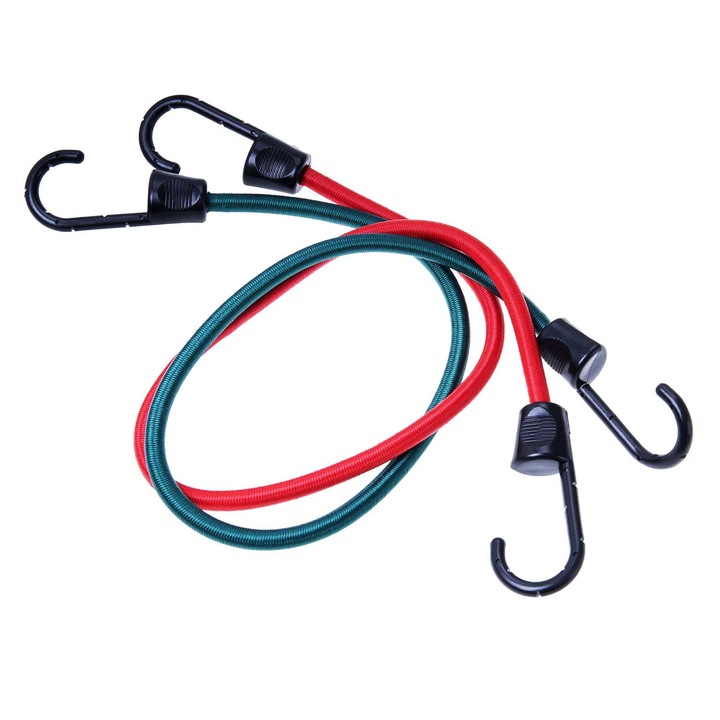 Комплект ремъци за багаж Filmer 8x600 мм, разтегателни 1200 мм, червени и зелени