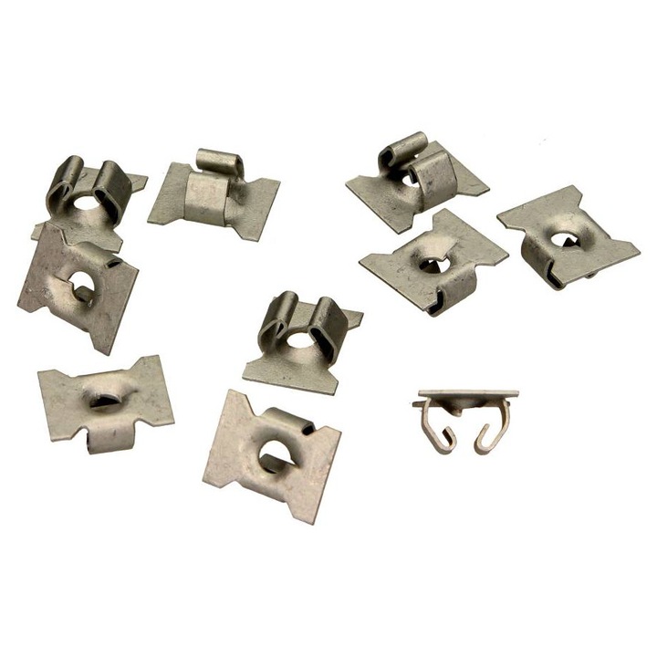 Комплект от 10 скоби за капак на двигателя и защита на предното крило, Romix, за SEAT CORDOBA/IBIZA/LEON/VW BORA/LUPO/GOLF III IV V