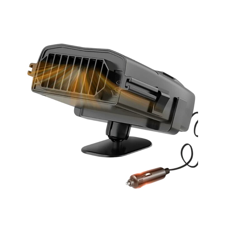 Incalzitor auto portabil Tradesor, 150W, 24V, negru, 11.5x9x3.5cm