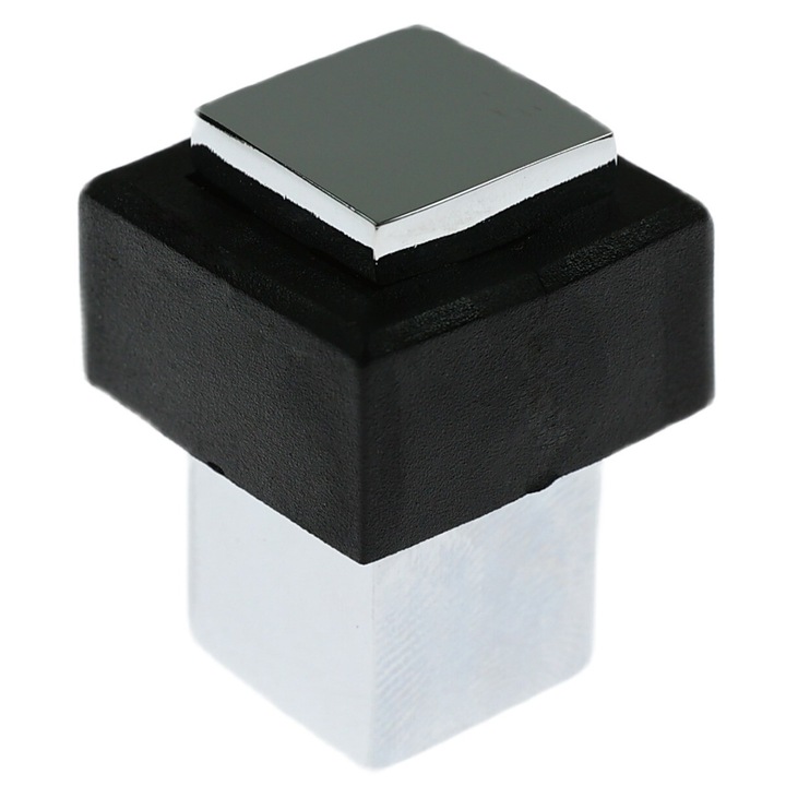 Стопер за врата на пода, Stop07, замак, полиран хром, 35 x 25 мм