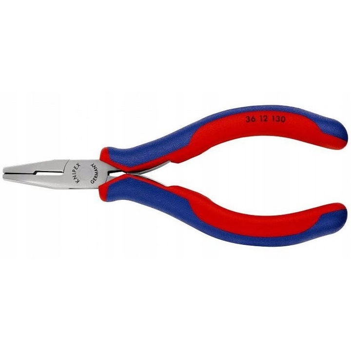 Cleste de montaj Knipex 36 12 130, 130mm, pentru electronica, cu maner multicomponent, polizat