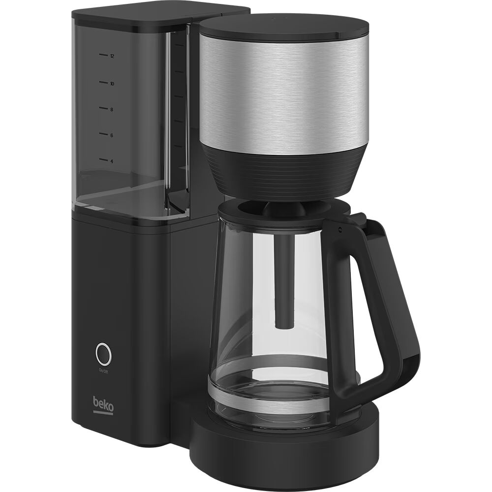 Cafetiere Beko, CFM7353I, 1000W, 1,25L, sticla, functie DripStop, argintie