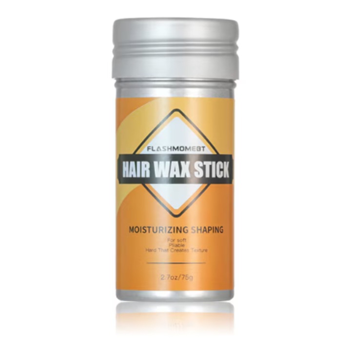 Ceara de par, Stick de ceara pentru coafarea parului si anti-frizz, AjieQaQ, Stick de ceara pentru coafarea parului si controlul frizzului, fixare de lunga durata, coafare rapida, fara reziduuri, rezistenta 24 de ore, 75 GM