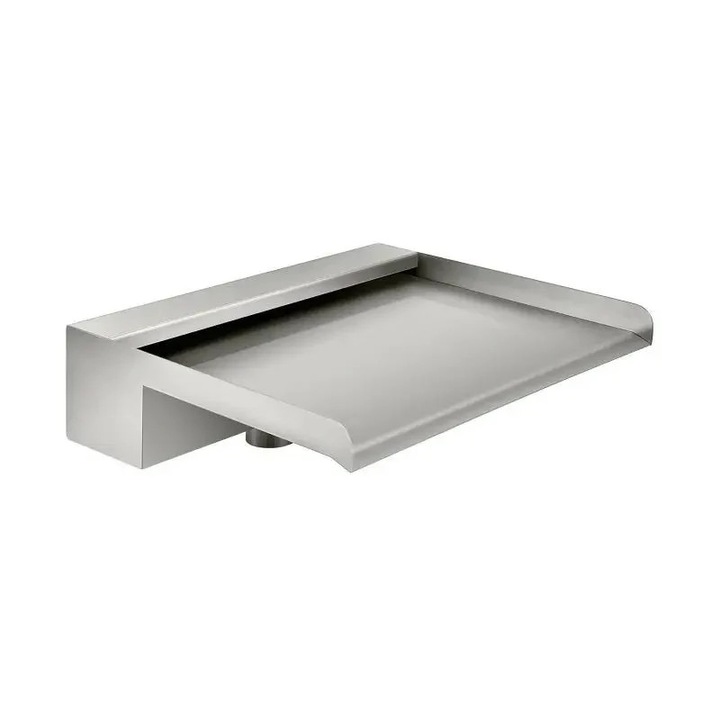 Vízesés Lapát, Rozsdamentes Acél Átfolyó, 60 cm-es Medence Szökőkút Kaszkád, Ezüst