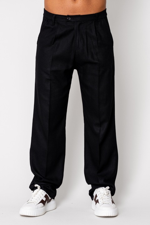 Hosszú nadrág IN Black 16531 anyagból, Fekete