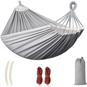 Hamac dublu, Wacorresi, Hamac camping, cu saci de depozitare, moale si confortabilaultra usor, ultra portabil, aventura 220x150 cm, doua curele de prindere si doua carabine incluse, Tesatura de inalta rezistenta si portanta, Alb