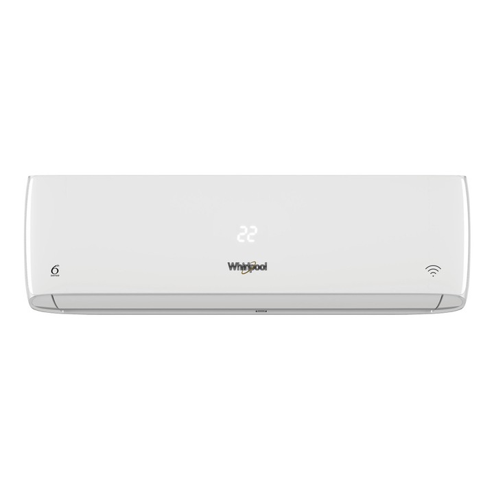 Aparat de aer conditionat Whirpool SPICR318WF, 18000 BTU, Inverter, Wifi, Tehnologie Al 6-lea Simt, Control Vocal, Clasa A++