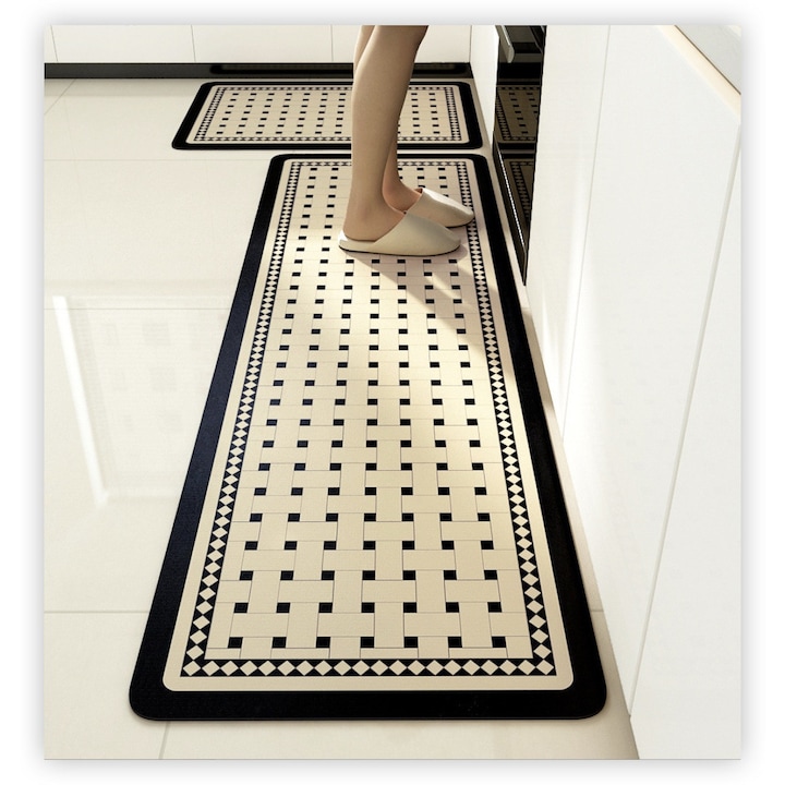 Szőnyeggarnitúra 50x80cm + 50x120cm, kovaföld szőnyeg, nedvszívó, csúszásmentes, konyhába, fürdőszobába és hálószobába