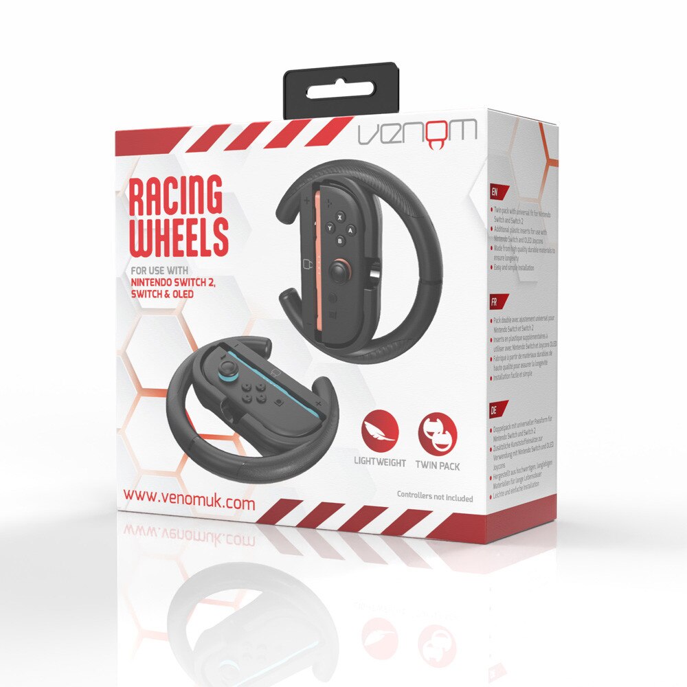 Venom VS4934 Nintendo Swtich 2/Switch Racing Wheel Twin Pack