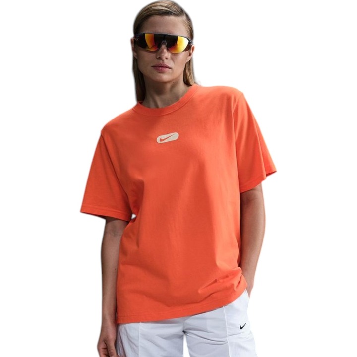 Tricou NIKE Club Swoosh SS 45360, Portocaliu
