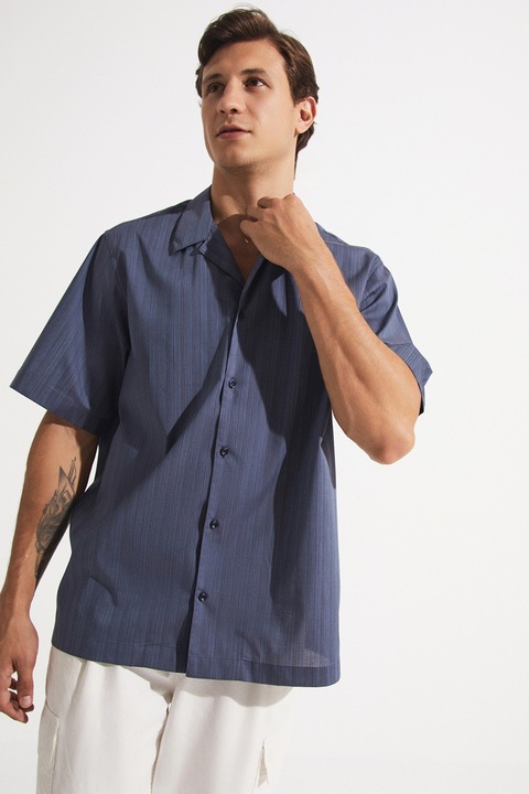 June, Camasa lejera din bumbac, Albastru prafuit, M