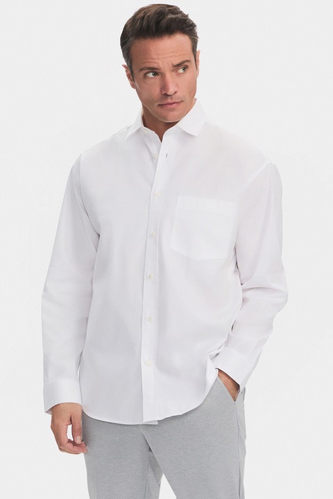 June, Camasa uni cu guler clasic, Alb optic, S