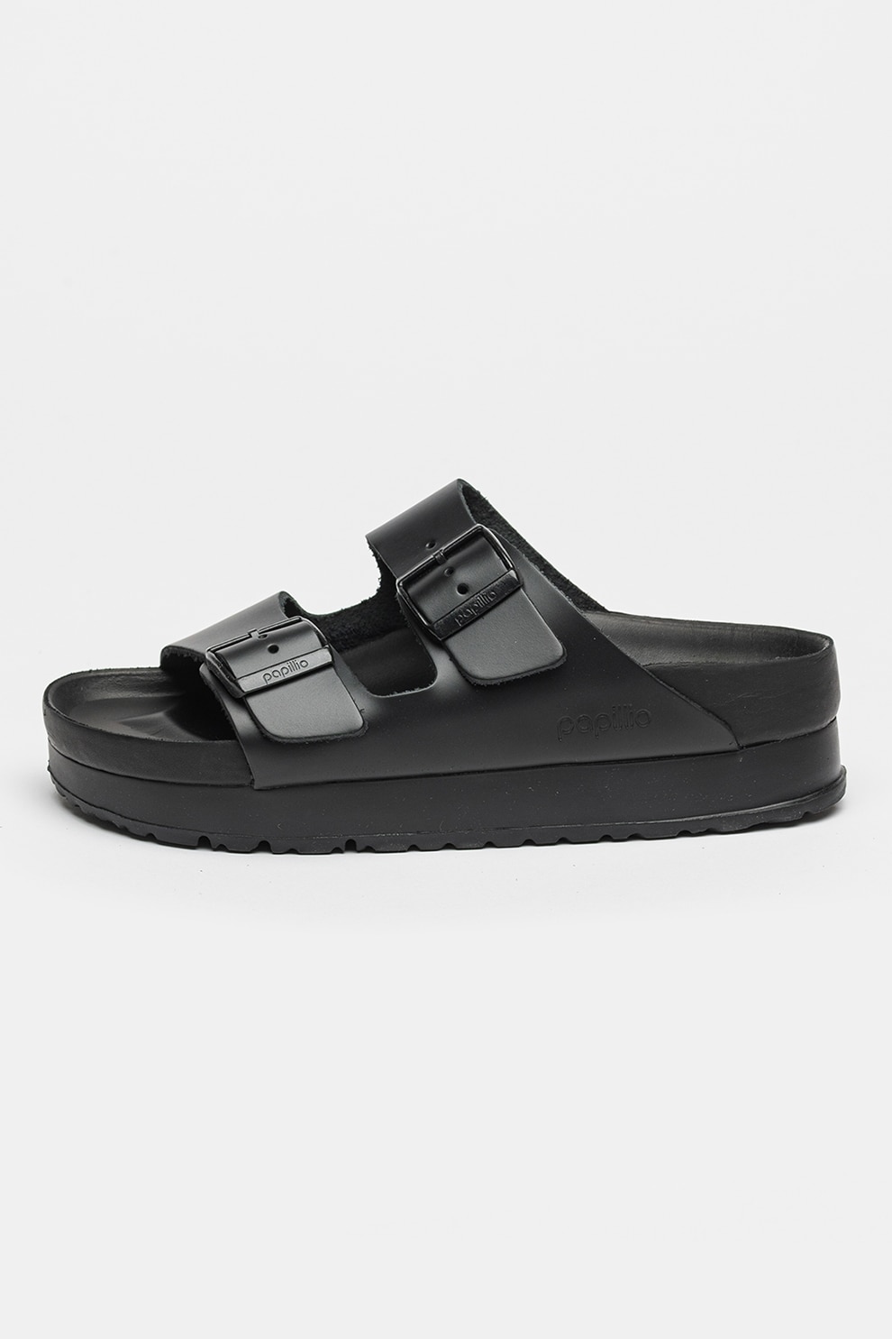 Birkenstock, Papuci de piele Arizona, Negru, 37 - eMAG.ro