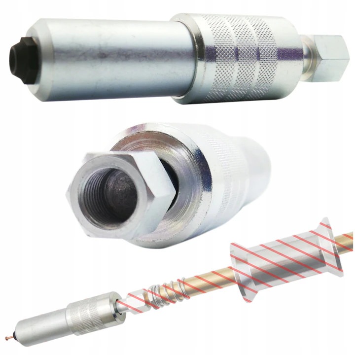 Prindere pentru nituri spotter, Pentru repararea caroseriei, Filet m14, Lungime 131 mm, Pentru nituri de 2 mm si 2, 5 mm, Greutate 430 g