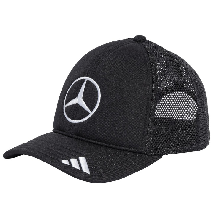 Sapca Mercedes AMG Petronas F1 adidas 2025 Star Trucker, One size, Negru