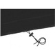 Husa pentru balansoar tip cuib, Zola, fixare snur, impermeabila, rezistenta UV, tesatura Oxford, 450 x 155 cm, neagra