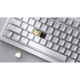 Клавиатура Ducky професионална геймърска механична клавиатура Professional Gaming Mechanical Keyboard One X Wireless White - Ducky AI Switches [Linear], Bluetooth, 2.4 DKON2408AST3-DAUSPDOECL2WW1
