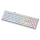 Клавиатура Ducky професионална геймърска механична клавиатура Professional Gaming Mechanical Keyboard One X Wireless White - Ducky AI Switches [Linear], Bluetooth, 2.4 DKON2408AST3-DAUSPDOECL2WW1