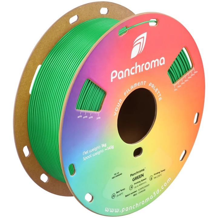 Filament 1.75 mm POLYMAKER Panchroma™ CoPe Verde 1Kg