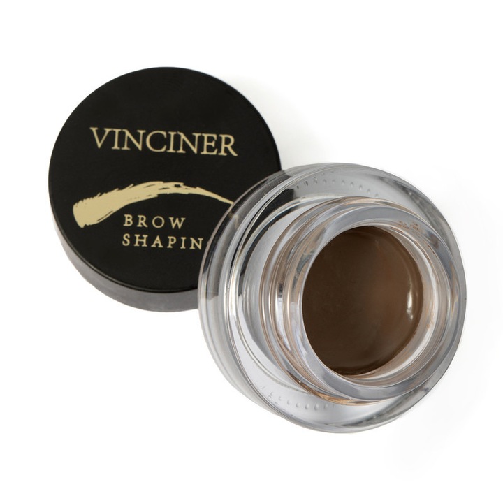 Pomada de sprancene waterproof VINCINER, 3g, cu crema hranitoare si perie inclusa