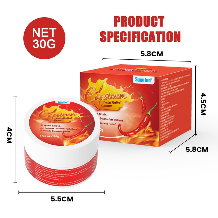 Crema pentru ingrijirea articulatiilor, 30g, pentru dureri de gat, umeri, talie, picioare si genunchi