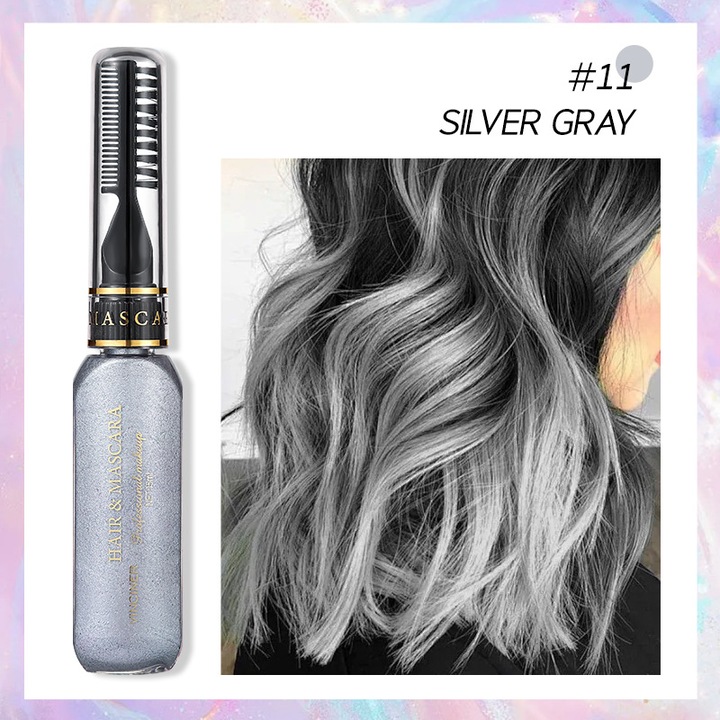 Vopsea de par cu perie VINCINER, 15 ml, gri, 11