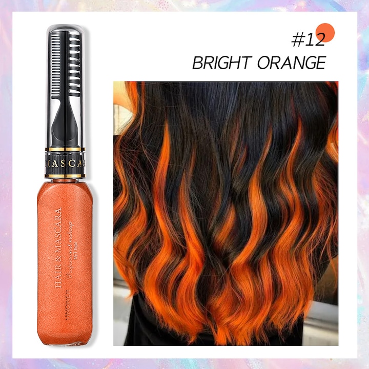 Vopsea de par cu perie VINCINER, 15 ml, portocaliu, 12