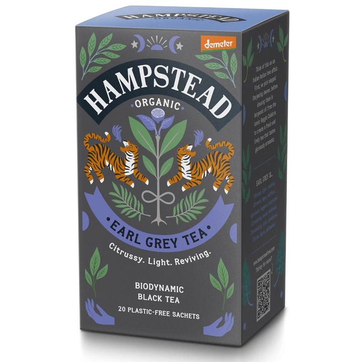 Hampstead bio Earl Grey Tea - earl grey fekete tea - demeter 20 filter 40g