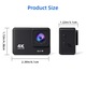 Camera de actiune Multifunctionala, Garsonal®, 4K 60FPS, Foto 24 MP, unghi ultra-larg 170°, rezistenta la apa 30m, Negru