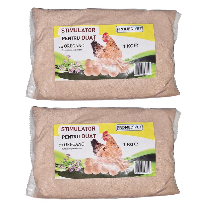 Pachet Stimulator Pentru Ouat Cu Oregano, Promedivet, 2 x 1kg