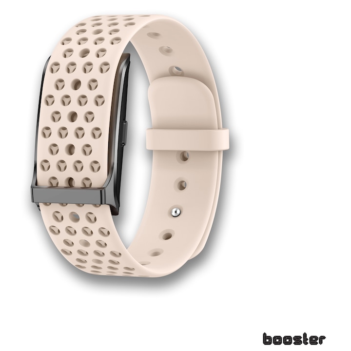 Booster intelligens egészségügyi karkötő, hordozható aktivitás- és fitneszkövető több sport módhoz, az egészségügyi adatok folyamatos automatikus monitorozása egész nap, alvásjavító, rózsaszín szilikon