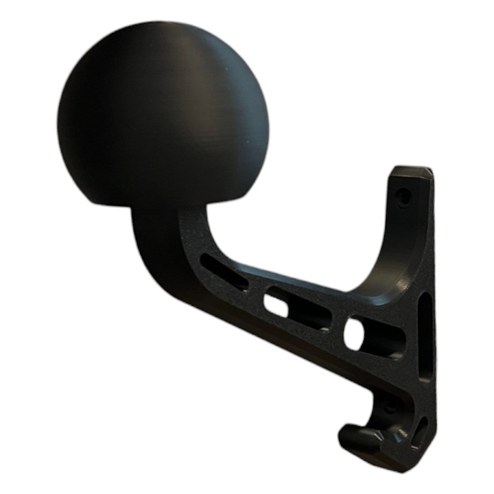 Suport pentru Casca de Motocicleta, Montaj pe Perete, Negru
